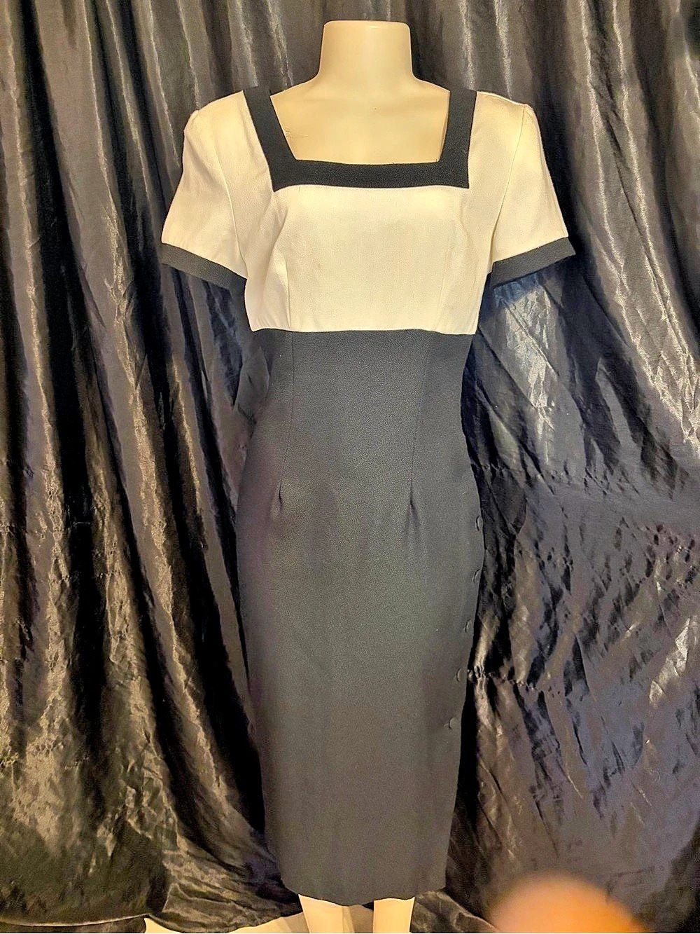 Vintage one to Watch Color Block Midi Dress Size 7
